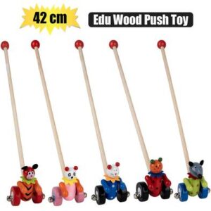 Growing Minds Educational Wood Push Toy Car 42cm