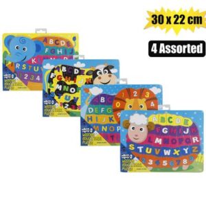 Growing Minds Educational Wood Puzzle Abc/num 30 x 22cm