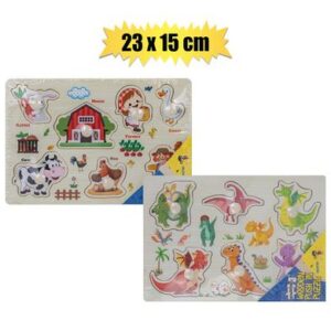 Growing Minds Educational Push-in-board Wooden 23.5 x 15cm