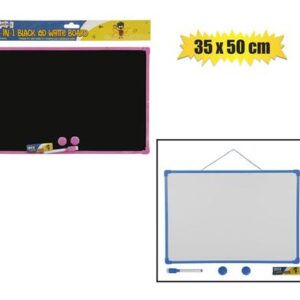 Growing Minds Educational Board Dry-wipe/chalk & Marker 35 x 50cm