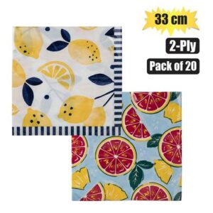 Serviettes 2ply 33cm 20-piece Fruit
