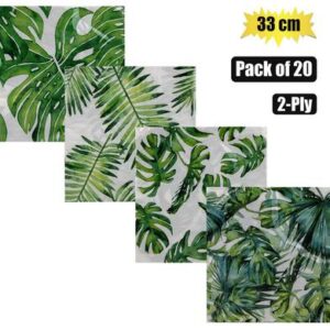 Serviettes 2ply 33cm 20-piece Leaves