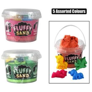 Novelty Fluffy Play Sand in Tub 9cm