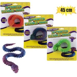 The Fidget Corner Novelty 3D Printed Snake Flexible 45cm
