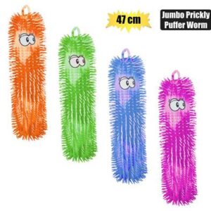 Novelty Squishy Prickly Worm Jumbo 47cm