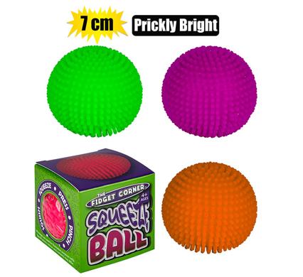 The Fidget Corner Novelty Ball Squishy Prickly 7cm Bright