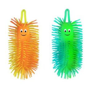 Novelty Squishy Prickly Worm 15cm 2-tone