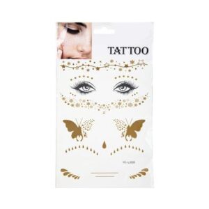 Sticker Tattoo Temp Face Festival Gold