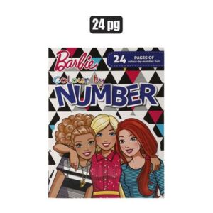 By Numbers Barbie Colouring Book