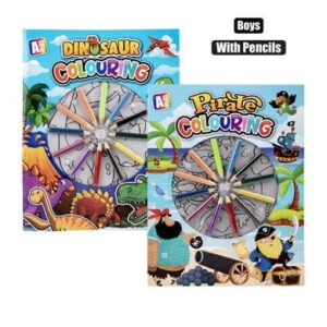 Boy with Pencils Colouring Book – Assorted