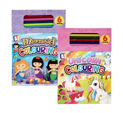 Pad Girls with Pencils Colouring Book – Assorted