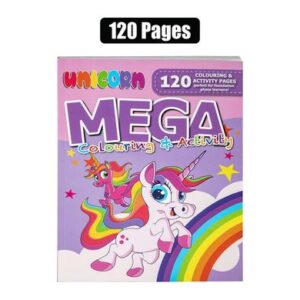 Mega Unicorn 120p Colouring Book