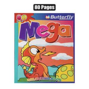 Mega 80p Colouring Book