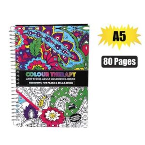 Therapy A5 80 Page Colouring Book