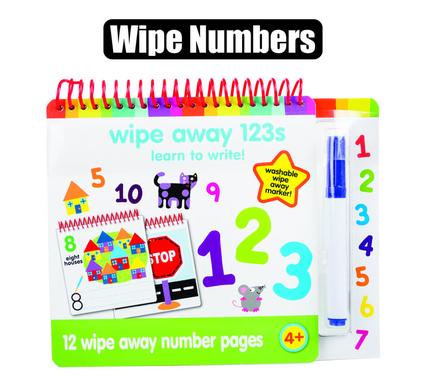 Book Educational Dry Wipe Numbers