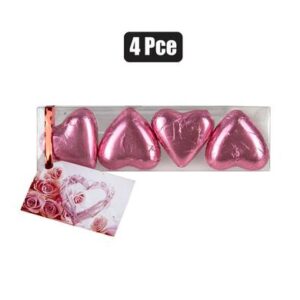 Kayleys Sweet Choc Rp 4-piece Foil Heart Actate (t)