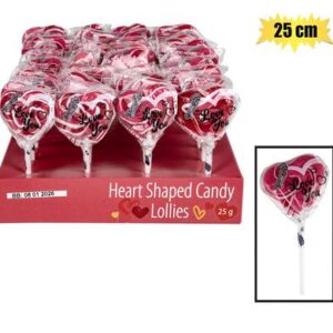 Hellow Sweetie Sweet Lolly Nc I Love You Heart 25g