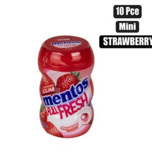Mentos Gum Nano Bottle Strawberry 10-piece