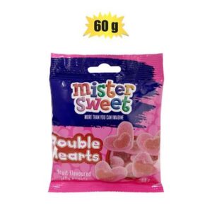 Mister Sweet Sweet Gummy Ms Double Hearts 60g